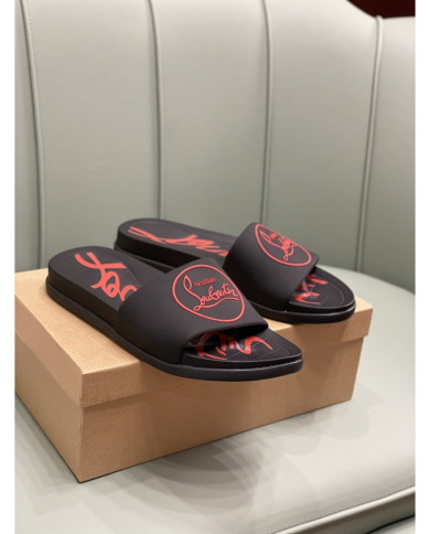 Christian Louboutin‌  Men's thick-soled rivet slippers