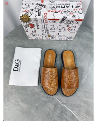 DOLCE&GABBANA  Men's leather slippers