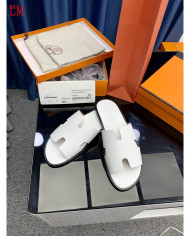 HERMES  Men's leather slippers
