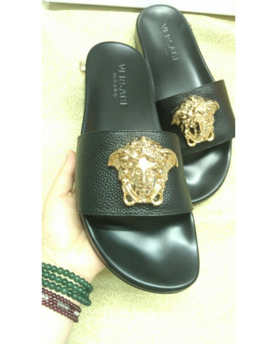 Versace Men's leather slippers