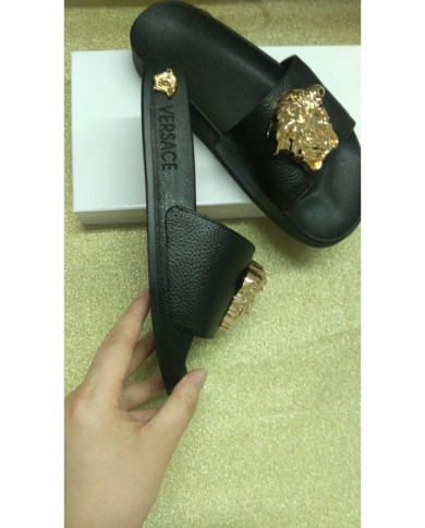 Versace Men's leather slippers