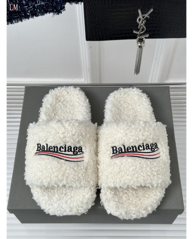 Balenciaga  Lady Teddy Mao Mao slippers