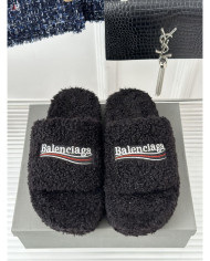 Balenciaga  Lady Teddy Mao Mao slippers