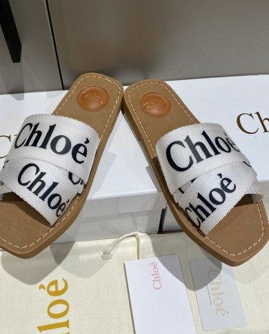 ChIoe  Women's cross-woven Roman slippers