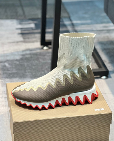 Christian Louboutin high cut boots couple style
