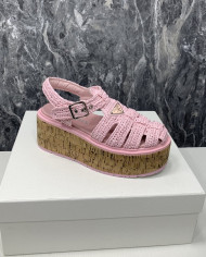 Prada  Women's Roman wooden platform sandals