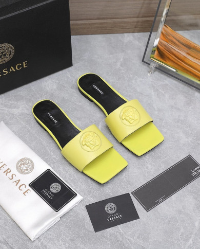 Versace  Ladies leather slippers