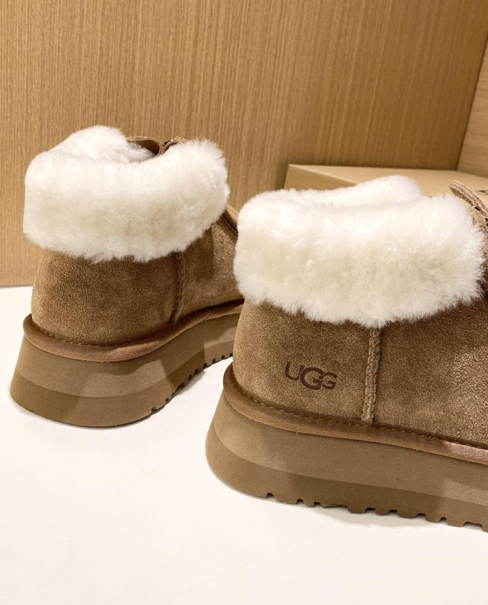 UGG Wool Lined Warm Short Boots  Stylish and Comfortable Winter Boots