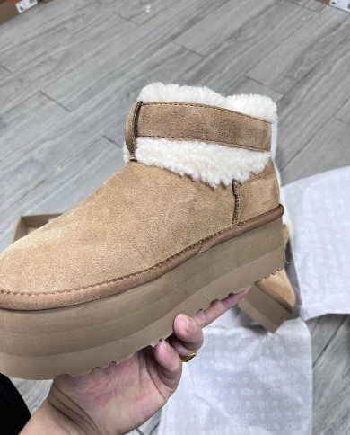 UGG Women's Fashion Snow Boots Comfortable and Warm Thick Sole Boots