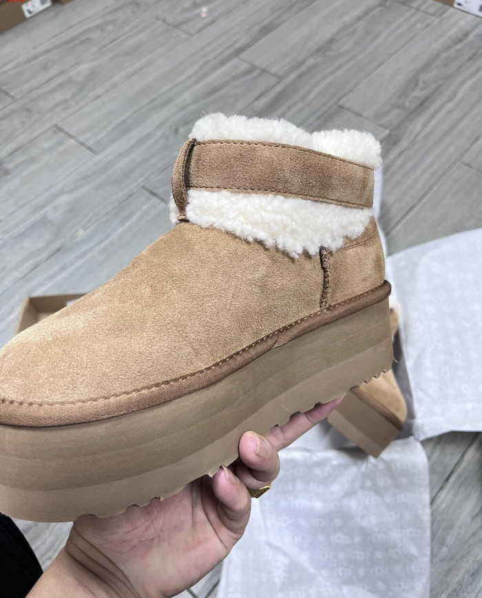 UGG Women's Fashion Snow Boots Comfortable and Warm Thick Sole Boots