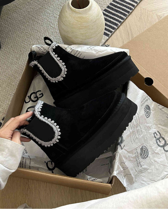 Winter Shearling Mid-Calf Warm Boots for Women