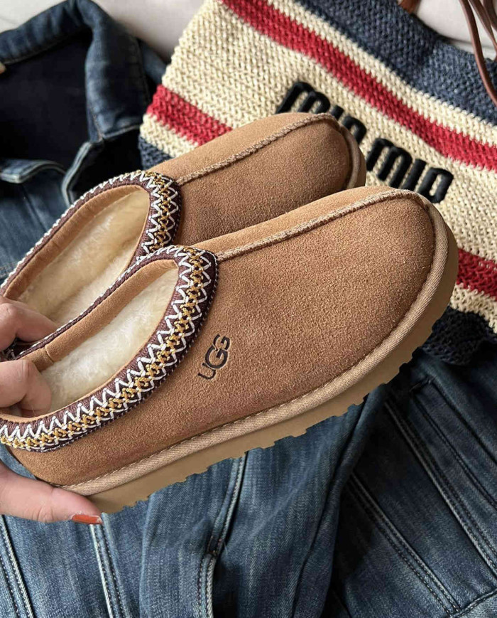 UGG Classic Shearling Lined Moccasin Slippers