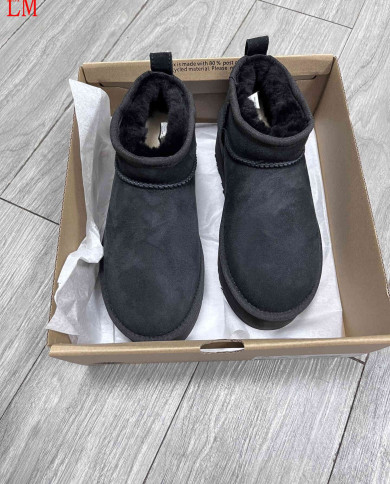 UGG Warm Shearling Ankle Boots Anti-Slip Winter Shoes