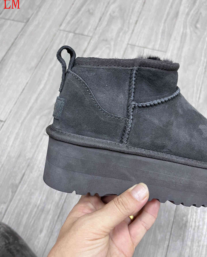 UGG Warm Shearling Ankle Boots Anti-Slip Winter Shoes