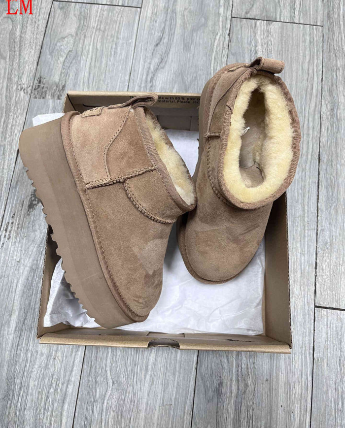 UGG Warm Shearling Ankle Boots Anti-Slip Winter Shoes