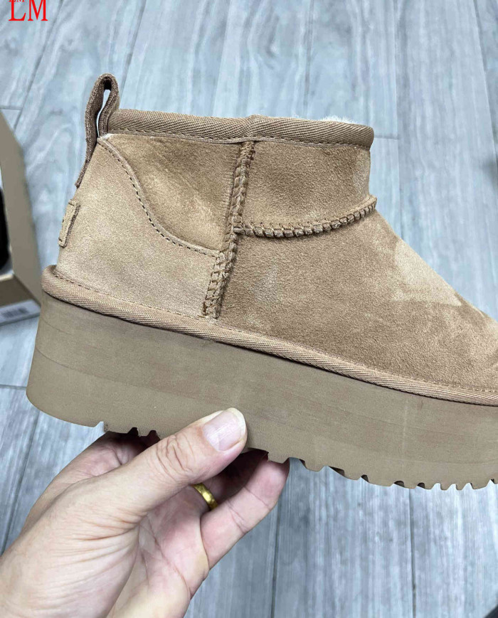 UGG Warm Shearling Ankle Boots Anti-Slip Winter Shoes