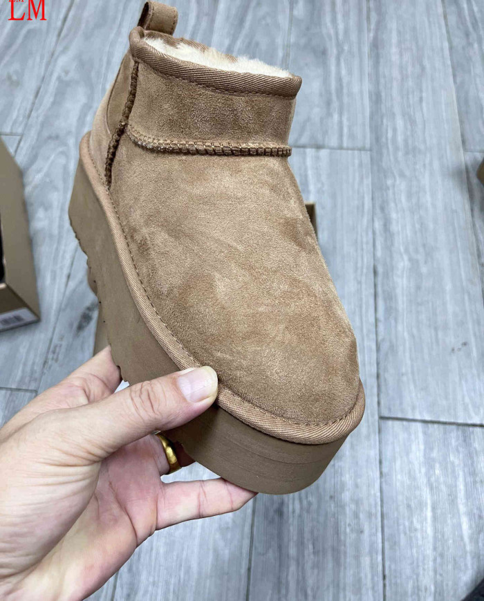 UGG Warm Shearling Ankle Boots Anti-Slip Winter Shoes