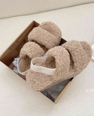 UGG Fleece Lined Warm Slippers for Women Winter Indoor Thick Sole Sandals
