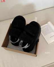 UGG Fleece Lined Warm Slippers for Women Winter Indoor Thick Sole Sandals