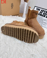 UGG Thick Sole Snow Boots Women's Warm Ankle Boots Anti-Slip Shoes