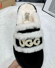 UGG Fuzzy Slip-On Loafers Women's Warm Casual Indoor Shoes