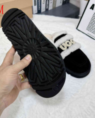 UGG Fuzzy Slip-On Loafers Women's Warm Casual Indoor Shoes