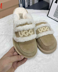 UGG Fuzzy Slip-On Loafers Women's Warm Casual Indoor Shoes