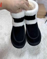 UGG Thick Plush Mid-Calf Snow Boots Women's Comfy Platform Winter Shoes