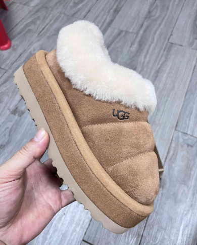 UGG Platform Slip-On Shoes with Shearling Lining