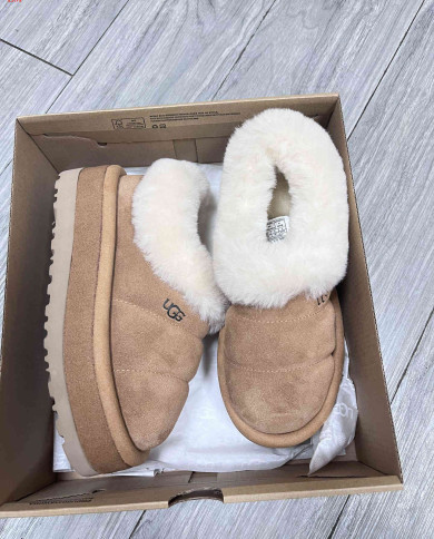 UGG Platform Slip-On Shoes with Shearling Lining