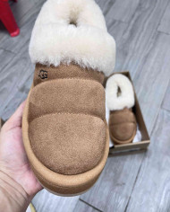 UGG Platform Slip-On Shoes with Shearling Lining