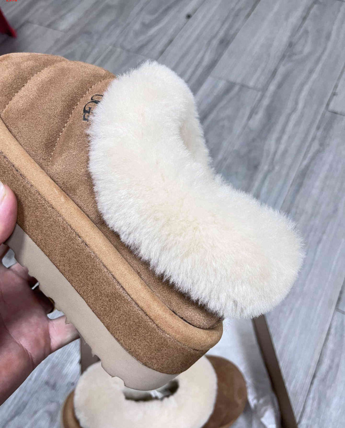 UGG Platform Slip-On Shoes with Shearling Lining