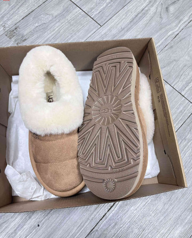 UGG Platform Slip-On Shoes with Shearling Lining