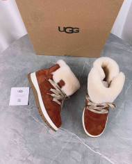 UGG Winter Shearling Lined Lace-Up Snow Boots