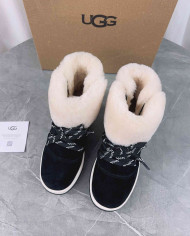 UGG Winter Shearling Lined Lace-Up Snow Boots