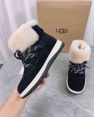 UGG Winter Shearling Lined Lace-Up Snow Boots