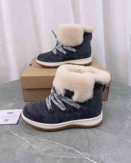 UGG Winter Shearling Lined Lace-Up Snow Boots
