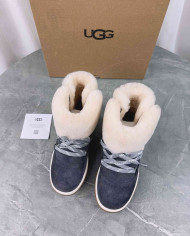 UGG Winter Shearling Lined Lace-Up Snow Boots