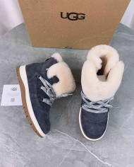 UGG Winter Shearling Lined Lace-Up Snow Boots