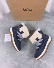 UGG Winter Shearling Lined Lace-Up Snow Boots