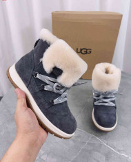 UGG Winter Shearling Lined Lace-Up Snow Boots