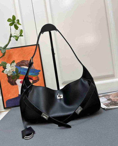 Balenciaga Fashion Buckle Shoulder Bag