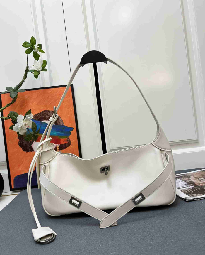 Balenciaga Fashion Buckle Shoulder Bag