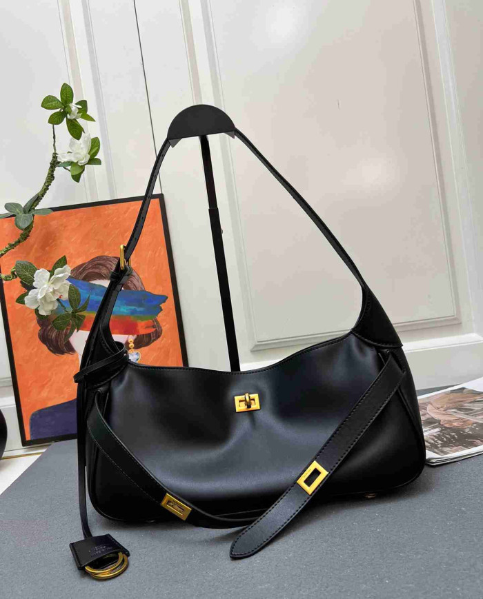 Balenciaga Fashion Buckle Shoulder Bag