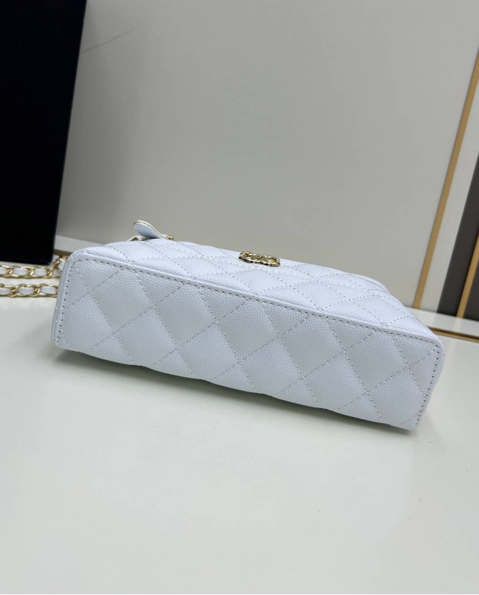 Chanel Quilted Chain Top Handle Crossbody Bag