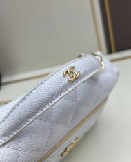 Chanel Quilted Chain Top Handle Crossbody Bag