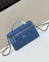 Chanel Quilted Chain Top Handle Crossbody Bag