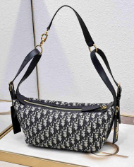 DIOR Letter Pattern Wide Strap Shoulder Bag