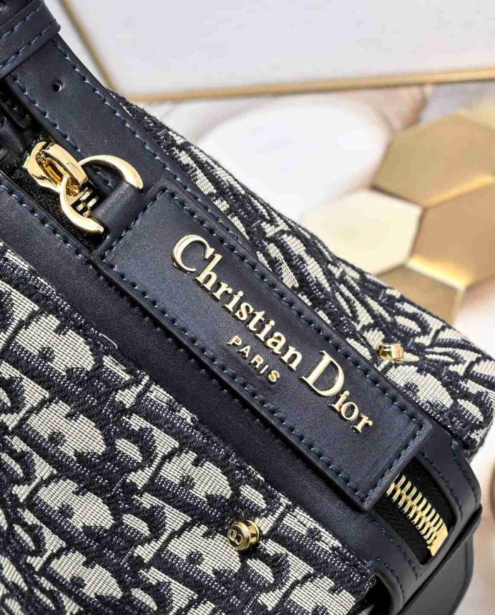 DIOR Letter Pattern Wide Strap Shoulder Bag