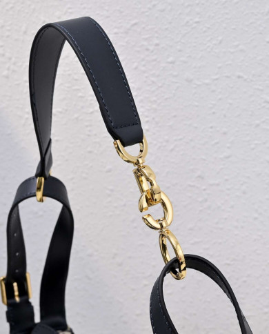 DIOR Letter Pattern Wide Strap Shoulder Bag